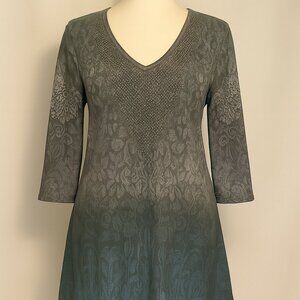 A.R.T.W womens Elegant Ombre Glam Tunic boho Studded Sparkle   tunic medium